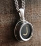 Typewriter Letter Key Necklace Custom Initial Made to Order - Image 3