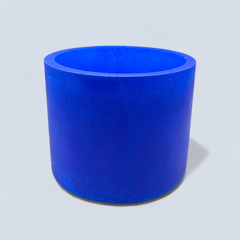 Large Prussian Blue Round Plant Pot Holder (LPP41 LPP45)