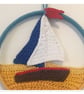 Sailing boat crochet art - Image 2