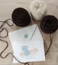 Greetings Card with Original Yarn Crafts Design - Image 1