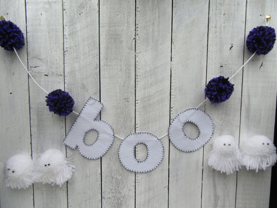 Halloween bunting, ghost bunting 