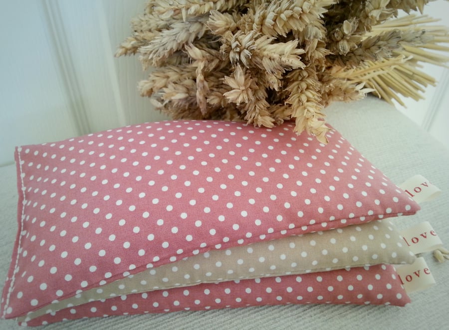 Custom special order Wheat Heat Pad in Candy Colour Spot.