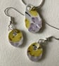 Handmade Earrings and Necklace Set, Unique Jewellery, Broken Ceramic - Image 3