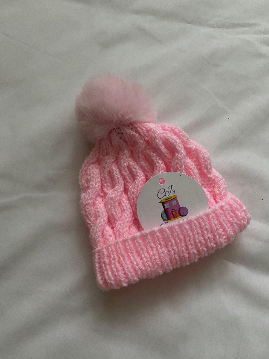 Baby Girls Cable Hat