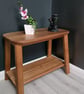 Oak Sofa Side Table - Slim End Table 15cm Deep - Solid 22mm Oak