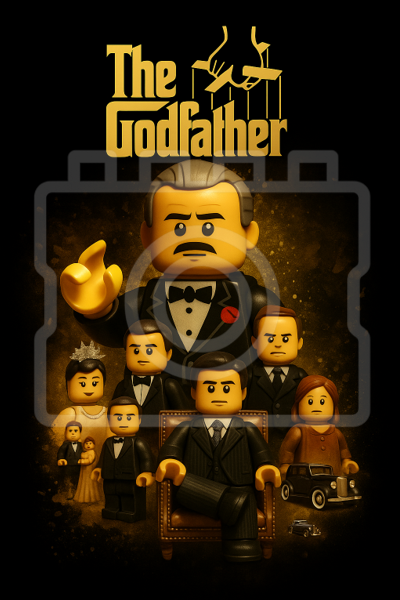 THE GODFATHER - LEGO-Inspired A4 Movie Poster Print - Ready to Frame