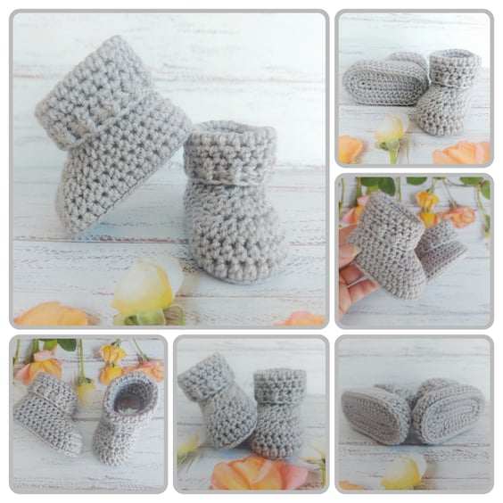Baby Booties, Made To Order Newborn Crochet Boots
