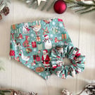 Matching Fabric Hair Scrunchie - Handmade - Christmas Motifs