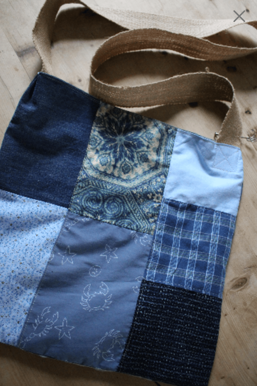 Handmade patchwork shoulder bag