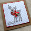 Luxury Handmade Christmas Reindeer Card