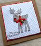Luxury Handmade Christmas Reindeer Card