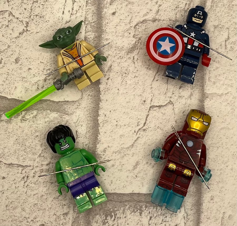 Superhero Magnetic Needle Minder - Cross Stitch & Embroidery Gift