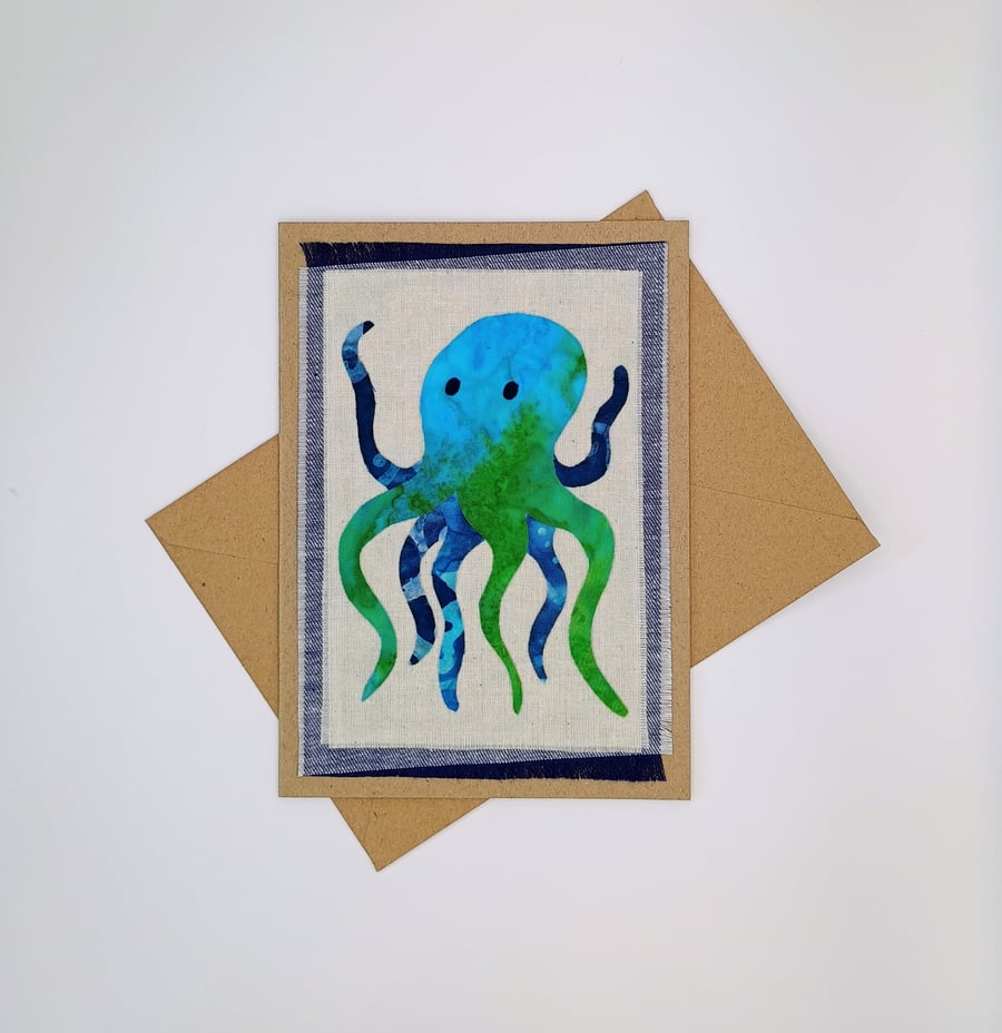 Octopus Birthday Card - Greetings Card - Blank Card