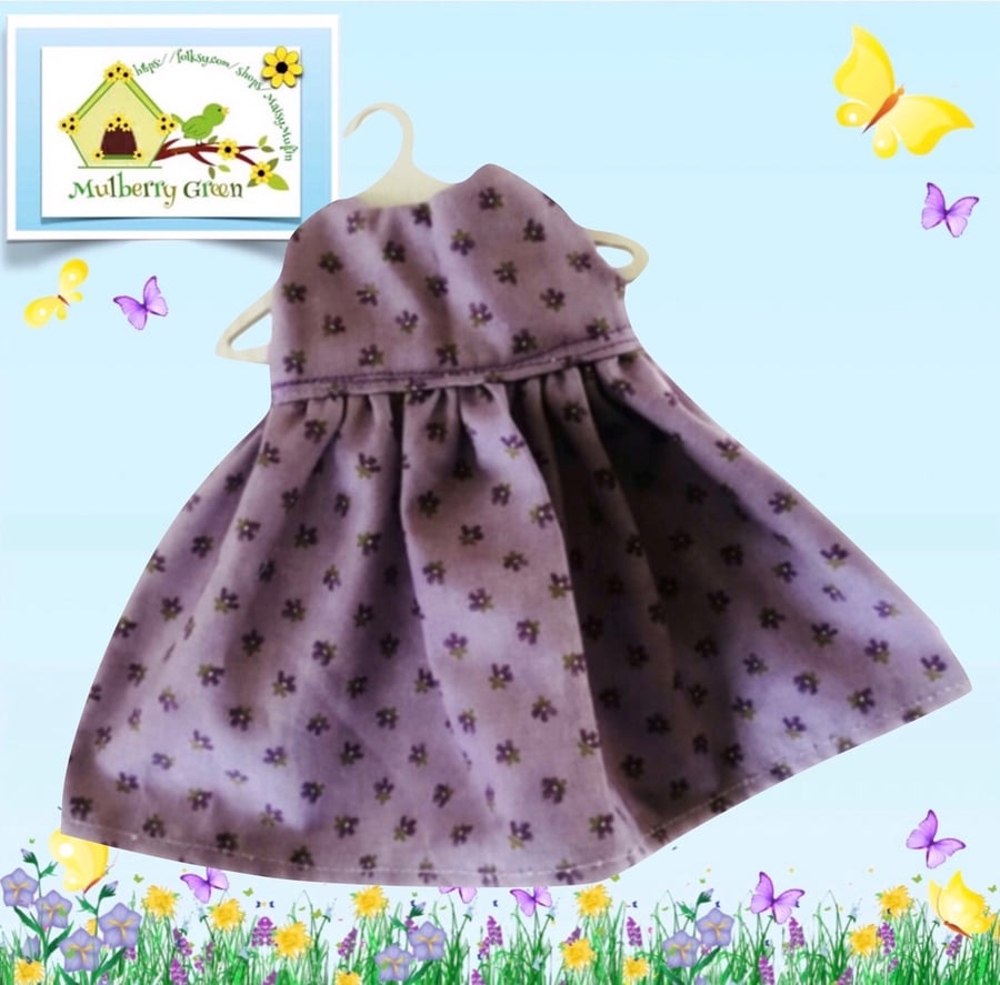 Reserved for Connor - Purple Flowered Dress