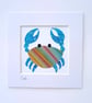 Multicoloured batik 'Crab' fabric picture - 6x6'' inc mount by CrossParkCrafts - Image 5