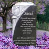 Granite Memorial Vase RoseBowl Grave Flower Pot Cemetery Stone GraveStone Plaque