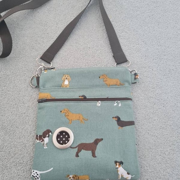 Sophie Allport Fetch fabric dog walking bag
