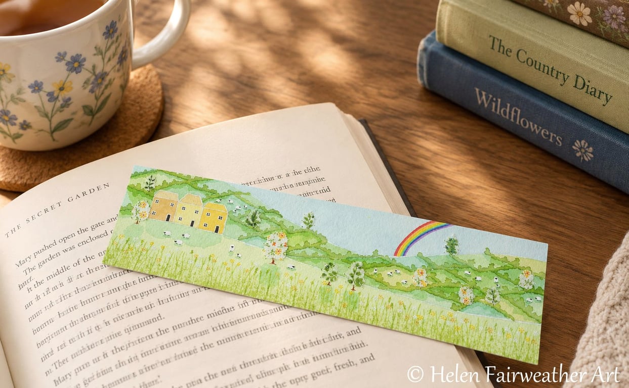 Bookmark - original watercolour painting to help mark your page