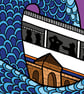 Overground Snake on Thicket Road (a British Transport dystopia) - Giclee Print - Image 2