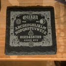 SET OF 6 Gothic Ouija Board Slate Coaster-Engraved Spirit Board Tea Light Base