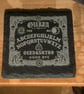 SET OF 4 Gothic Ouija Board Slate Coaster-Engraved Spirit Board Tea Light Base