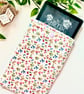 Handmade Ditsy floral Kindle Sleeve, E-reader pouch, Fabric Sleeve, Kindle Case - Image 5