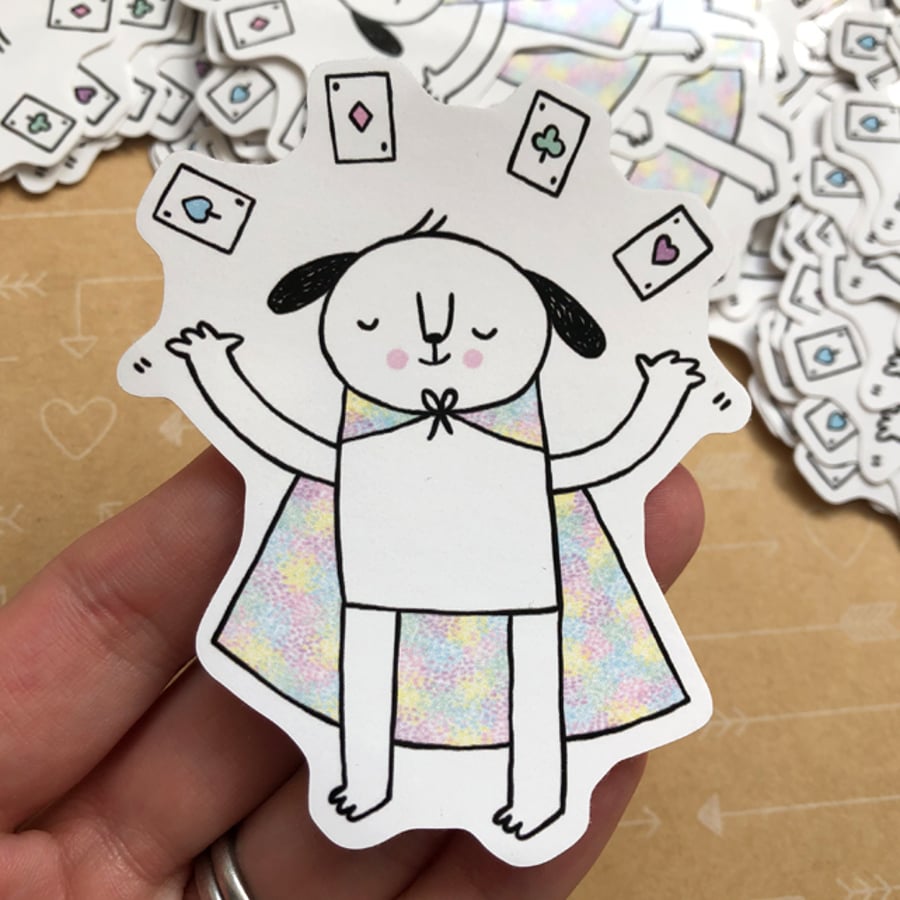 Magic Dog Vinyl Sticker