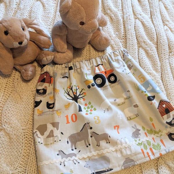 Old Macdonald Farmyard Children's Skirt, size 2-3