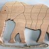 African Elephant Trivet in either Sapele or Tulipwood
