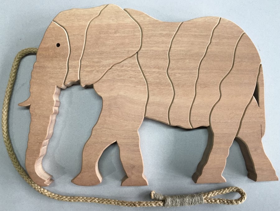 African Elephant Trivet in either Sapele or Tulipwood