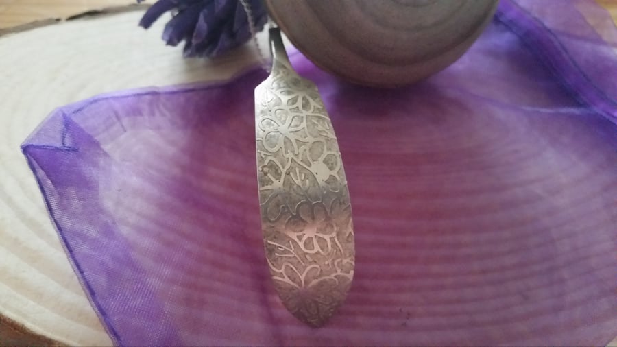 Upcycled Silver Plated Butter Knife Necklace SPN121402