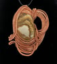 Inception Copper Wire Weave Jasper Pendant, handmade - Image 8