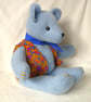 Stilton, a big, blue hug of a bear with a knitted waistcoat. Perfectly imperfect - Image 9