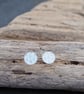 Studs - Handmade sterling silver ampersand stud earrings, unisex earring studs - Image 9