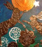 Boxing hares original wall art. - Image 2