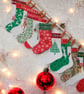 Handmade Reusable Advent Stockings Set - Deer - Image 2