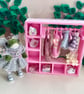 Little wardrobe full of Froggy outfits, Clothes for Little Knitted Frogs