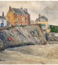 Cawsand Beach Cornwall  Original Watercolour Painting  - Image 2