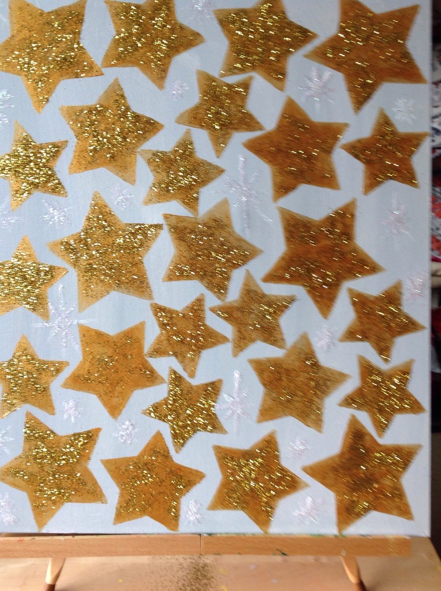 Gold and silver stars