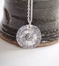 Daisy Pendant, Silver Necklace Pendant, Flower Jewellery, gardener gift - Image 6