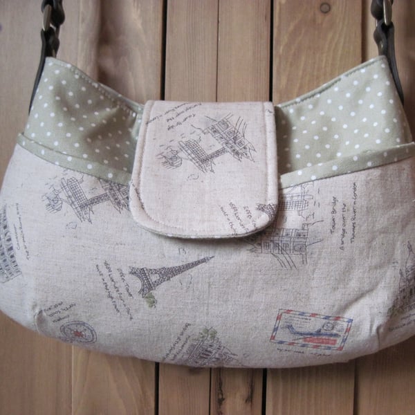 Ladies handbag with Leather strap