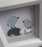 Sea glass bird frame - Image 2