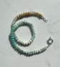 Amazonite & Jasper Hand Knotted Beaded Gemstone Necklace - Image 2