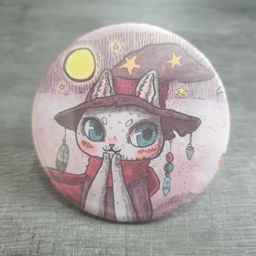Cat Witch Badge