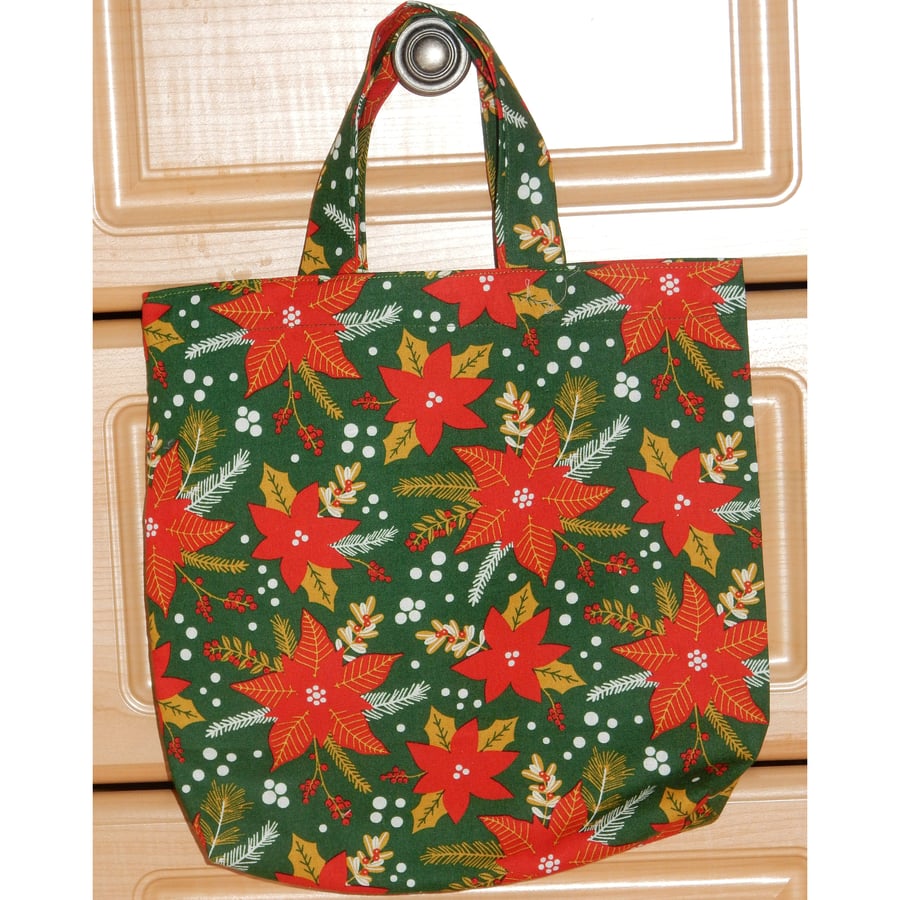 Gift bag Christmas Poinsettia