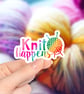 knit Happens Sticker, Knitting Stickers  - Image 2