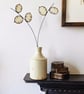 Stained Glass Flowers, Honesty Tiffany Suncatcher, Glass Flower Seeds on Stem - Image 5