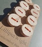 Set of eight chunky flat driftwood buttons - Image 6