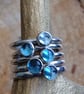 Sterling Silver Stacking Rings. Various gems available. Msg for details. - Image 2