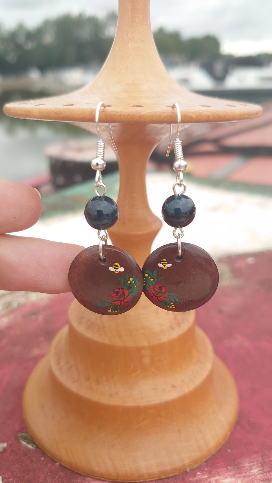 Canalware Earrings with Tiny Roses